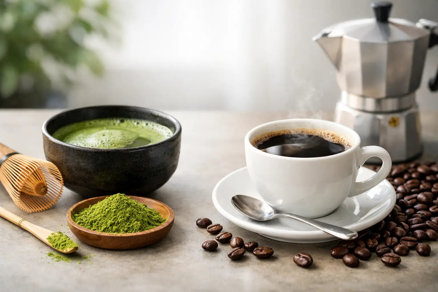 Matcha o caffè energia: cosa scegliere?